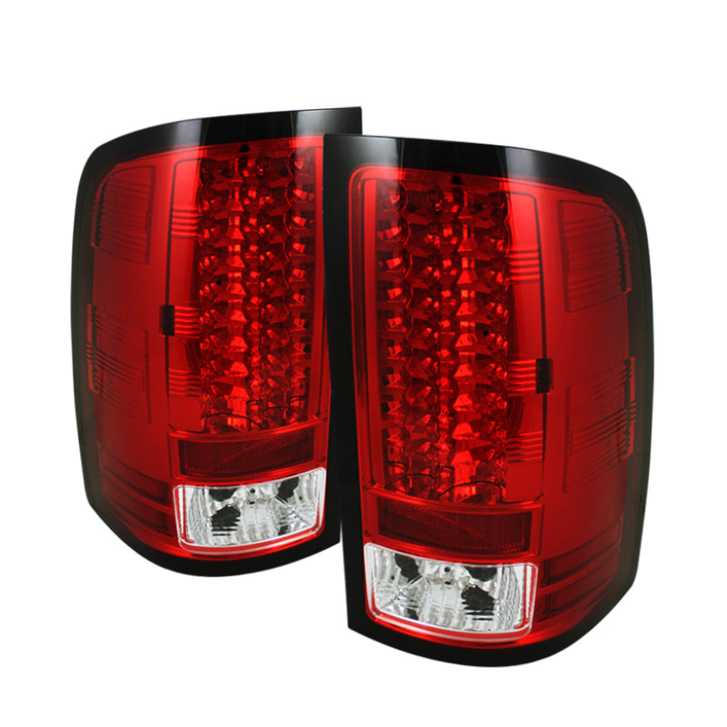 Spyder GMC Sierra 07-13 (Not 3500 Dually 4 Rear Wheels)LED Tail Lights Red Clear ALT-YD-GS07-LED-RC 5014955 5014955 Photo - Primary