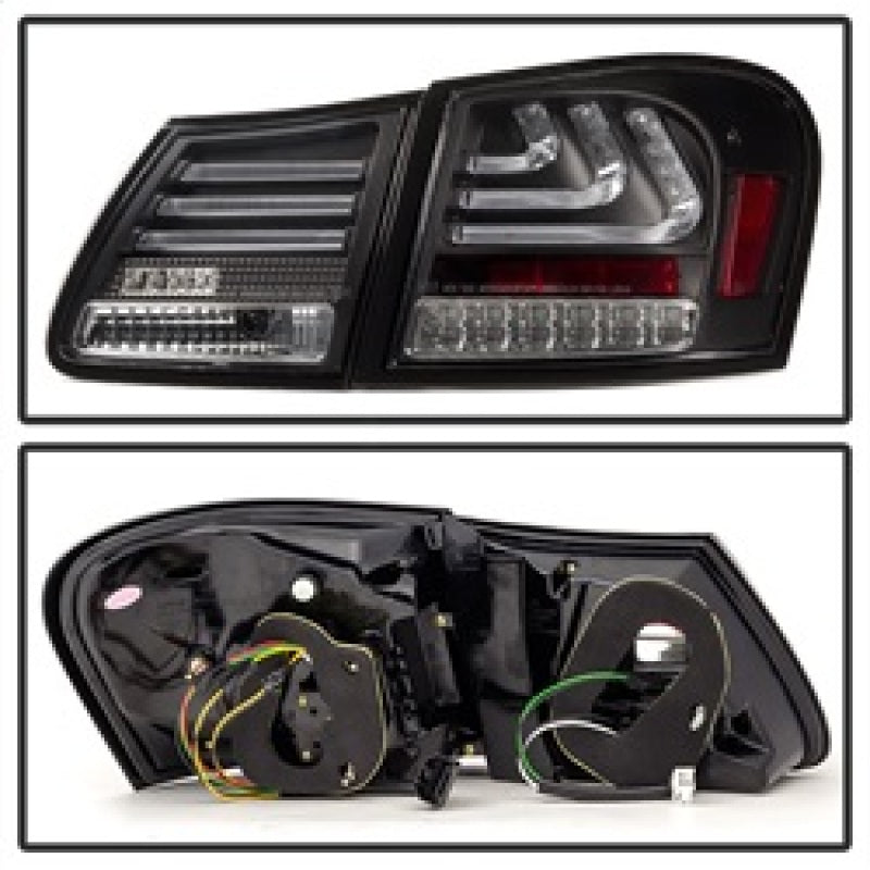 Spyder 07-11 Lexus GS 350 LED Tail Lights Black ALT-YD-LGS06-LED-BK 5082596 5082596 Photo - Unmounted