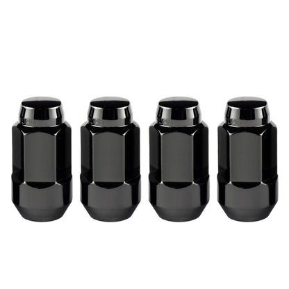 McGard Hex Lug Nut (Cone Seat Bulge Style) M14X1.5 / 22mm Hex / 1.945in. Length (4-Pack) - Black 64034 64034 Photo - Primary