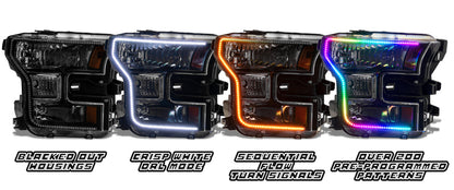 ORACLE Lighting Oracle 15-17 Ford F-150 Dynamic RGB+A Pre-Assembled Headlights Halogen - Black Edition - ColorSHIFT 8201-332 8201-332 User 3