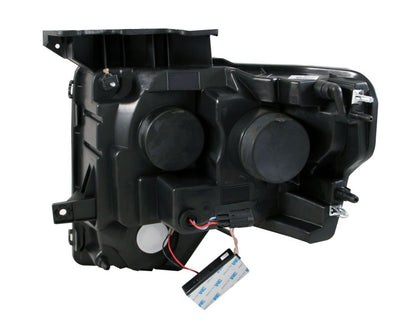 Anzo 2009-2014 Ford F-150 Projector Headlights w/ Halo Black (CCFL) G2 111298 Photo - Unmounted