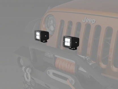 Raxiom 3-In Square 4-LED Off Road Light Flood Beam Universal (Some Adaptation May Be Required) J106731 J106731 Photo - Primary