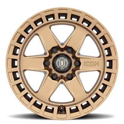 ICON Raider 17x8.5 6x120 0mm Offset 4.75in BS Satin Brass Wheel 3417859447BS 3417859447BS User 1