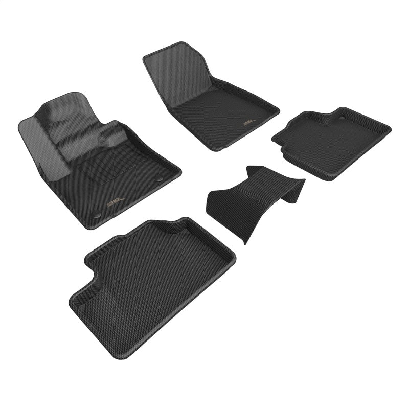3D MAXpider 2023+ Volvo C40 Recharge Kagu Floor Mat- Black R1 R2 R3 L1VV04501509 L1VV04501509 Photo - Primary