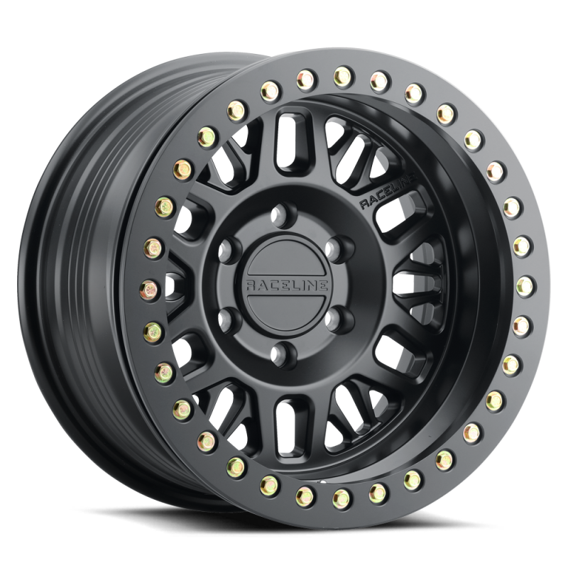 Raceline RT951B Ryno 17x9in / 5x127 BP / -12mm Offset / 83.82mm Bore - Satin Black Beadlock Wheel RT951B-79050-12 RT951B-79050-12 Photo - Primary