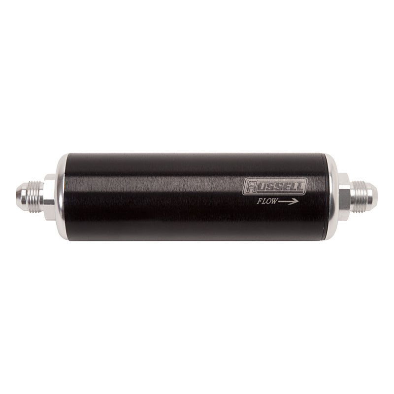 Russell Profilter 8 1/4" 60 Micron #10 Inlet/#6 Outlet Black/Clear Anodized 649213 Photo - Primary