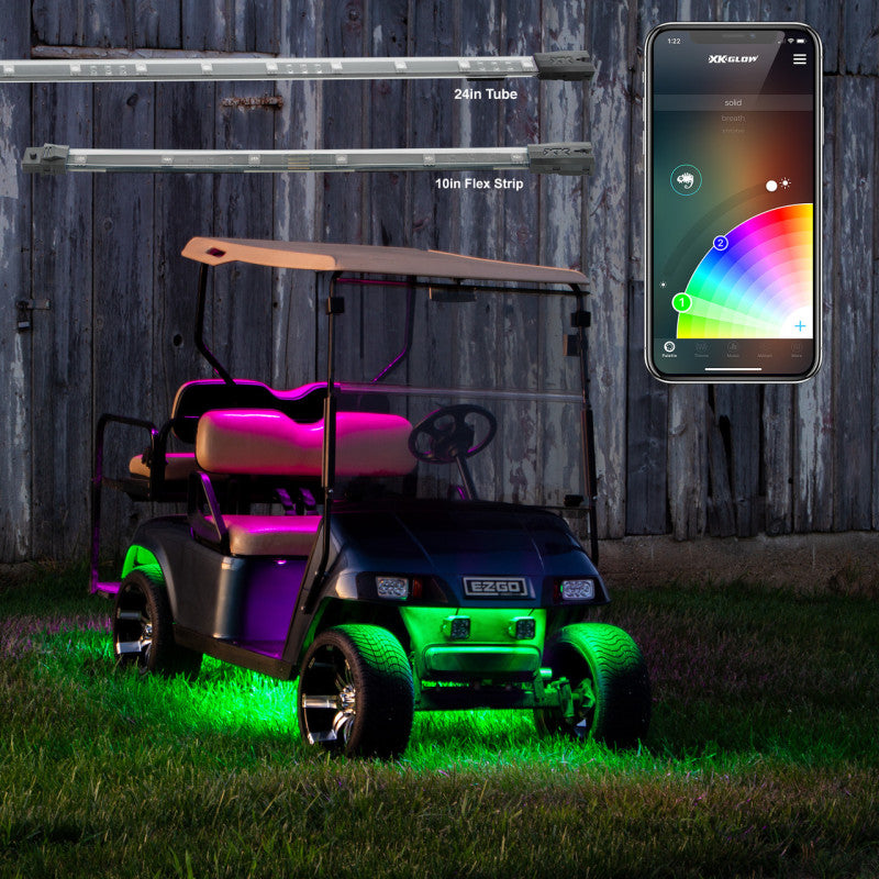 XKGLOW XK Glow LED Golf Cart Accent Light Kit XKchrome Smartphone App XK-GOLF-STA