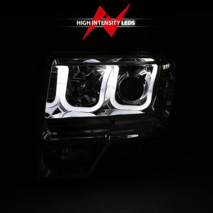 Anzo 2009-2014 Ford F-150 Projector Headlights w/ U-Bar Chrome 111264 User 6