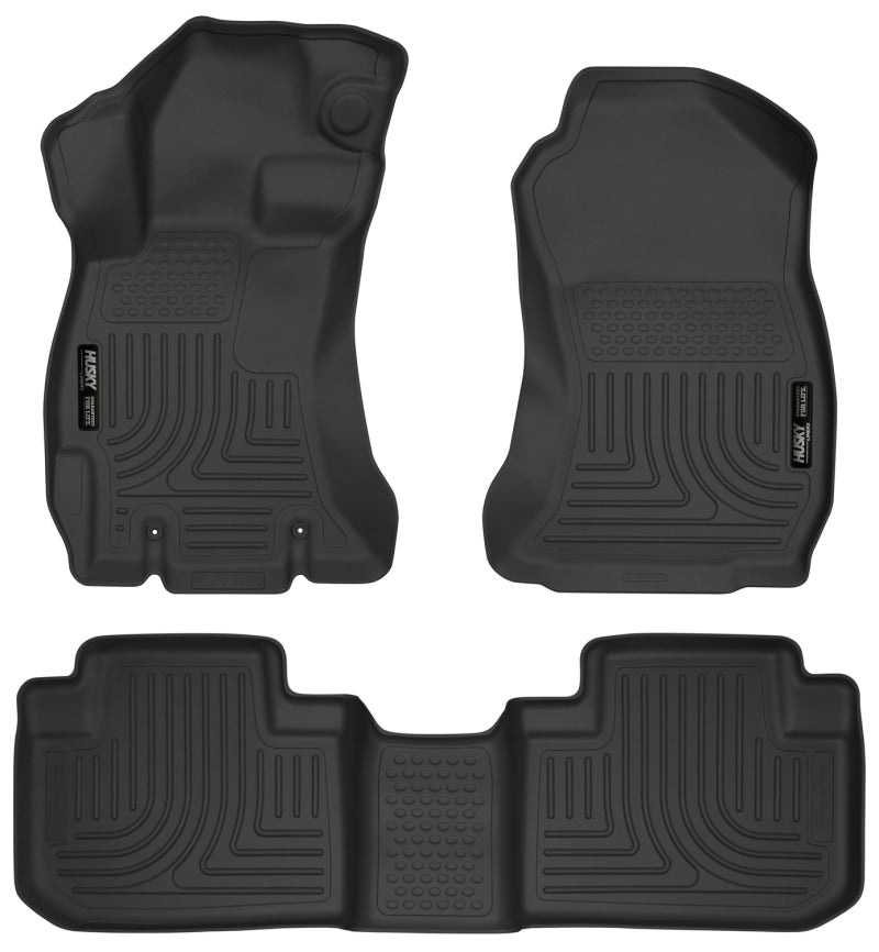 Husky Liners 14 Subaru Forester Weatherbeater Black Front & 2nd Seat Floor Liners 99881 Photo - Primary