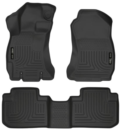 Husky Liners 14 Subaru Forester Weatherbeater Black Front & 2nd Seat Floor Liners 99881 Photo - Primary