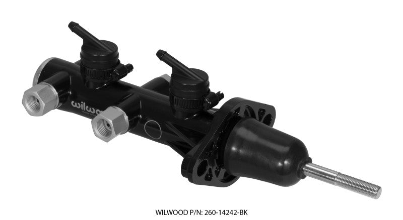 Wilwood Tandem Remote Master Cylinder - 15/16" Bore 260-14242-BK Photo - Primary
