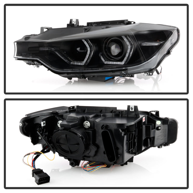 Spyder 12-14 BMW F30 3 Series 4DR Projector Headlights - Black PRO-YD-BMWF3012-AFSHID-BK 5086754 5086754 User 1