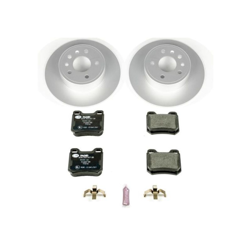 PowerStop Power Stop 99-03 Saab 9-3 Rear Euro-Stop Brake Kit ESK831 ESK831 Photo - Primary