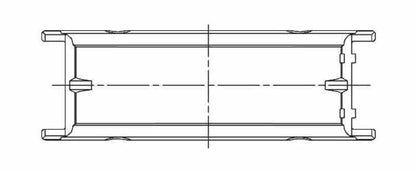 ACL BMW M40B16/18 (1.6L / 1.8L / 1.9L) .50 Oversized Main Bearing Set 5M1538H-.50 5M1538H-.50 Technical Drawing