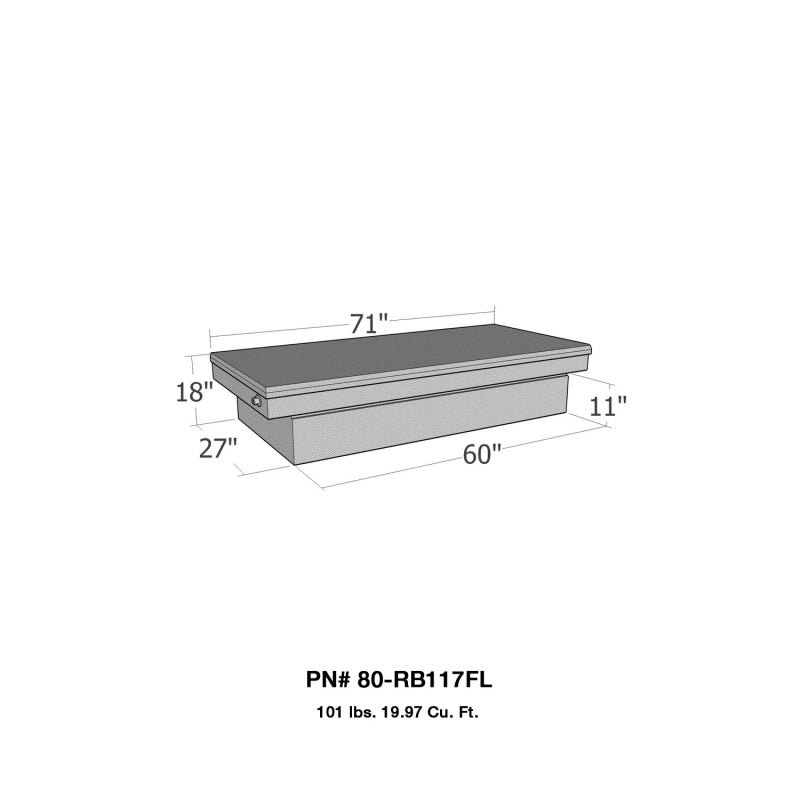 Westin/Brute Full Lid Size XOver Xtra Wide - Aluminum 80-RB117FL 80-RB117FL Photo - Unmounted