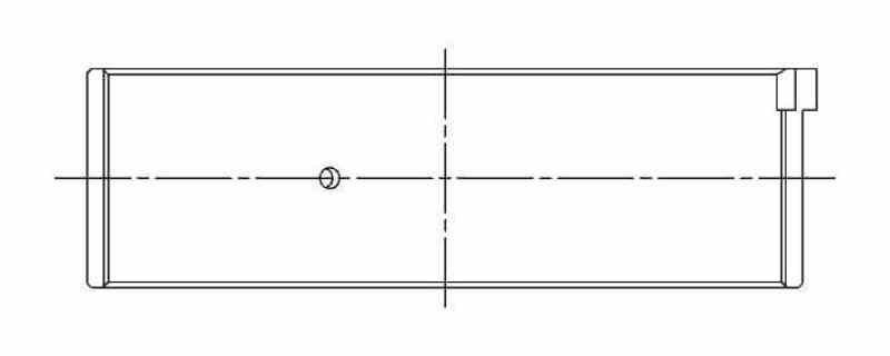 ACL Race Series Rod Bearings Toyota 2362cc 2AZ-FE Size: STD 4B8411H-STD Technical Drawing