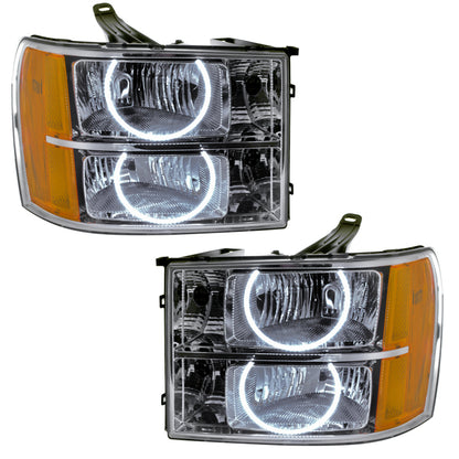 ORACLE Lighting Oracle 07-13 GMC Sierra SMD HL - Round Ring Design - White 8165-001 8165-001 Photo - Primary