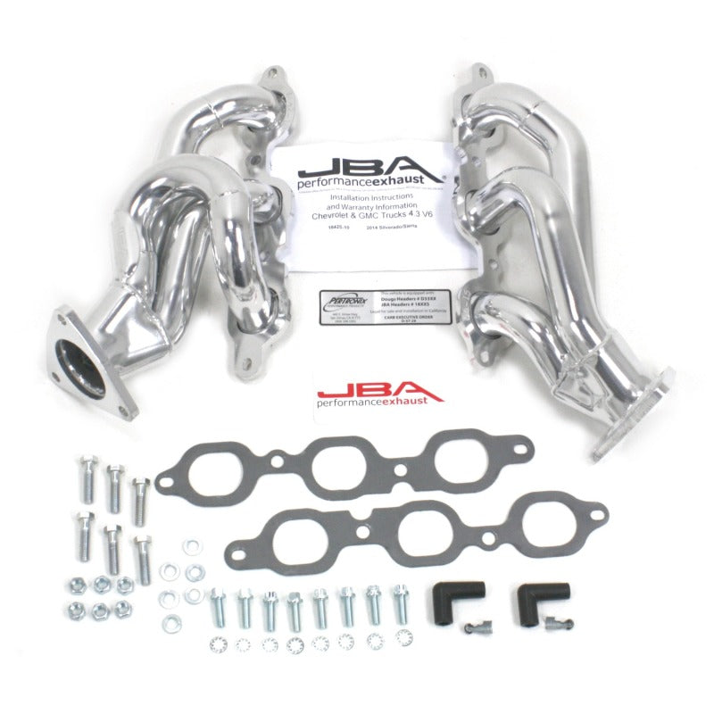 JBA 14-20 GM Truck 4.3L V6 1-5/8in Primary Silver Ctd Cat4Ward Header 1842S-10JS 1842S-10JS Photo - Primary