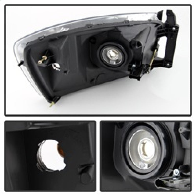 SPYDER Xtune Dodge Ram 1500 06-08 / Ram 2500/3500 06-09 Amber Crystal Headlights Chrome HD-JH-DR06-AM-C 9022913 9022913 Photo - Unmounted