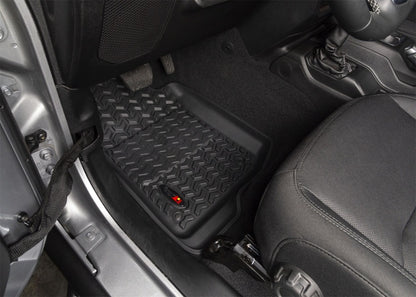 Rugged Ridge All Terrain Floor Liner,Front Pair,Black;18-18 Jeep Wrangler JL/JLU 12920.36 Photo - Mounted