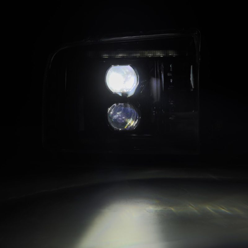 AlphaRex 05-07 Ford F250/350/450/550 Super Duty LUXX LED Proj HL Blk w/Actv Light & Seq Sig + SB DRL 880317 880317 User 4