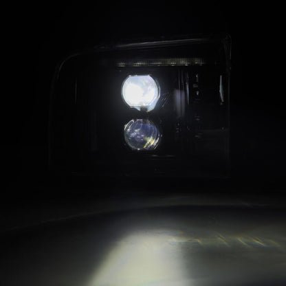 AlphaRex 05-07 Ford F250/350/450/550 Super Duty LUXX LED Proj HL Blk w/Actv Light & Seq Sig + SB DRL 880317 880317 User 4