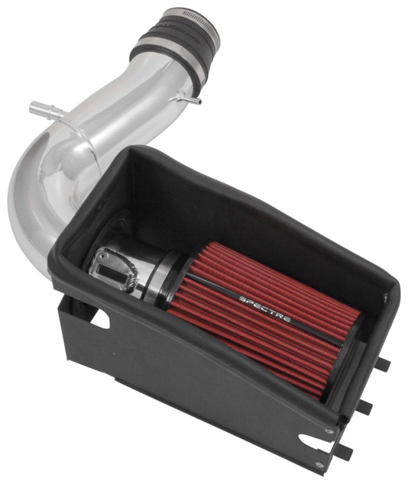 Spectre 11-19 Ford Explorer V6-3.5L F/I Air Intake Kit - Polished Aluminum w/Red Filter 9038 9038 Photo - Primary