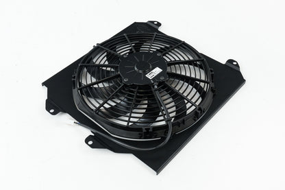 CSF 92-00 Honda Civic All-Aluminum Fan Shroud w/12in SPAL Fan - Black Finish 2858FB 2858FB Photo - Primary