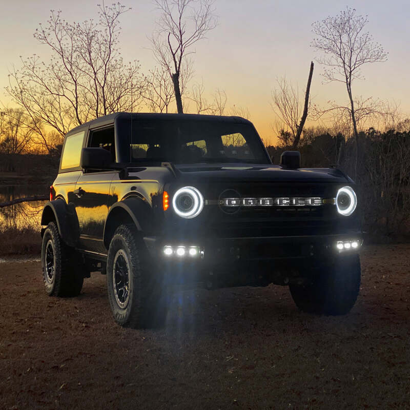 ORACLE Lighting 21-22 Ford Bronco Triple LED Fog Light Kit for Steel Bumper - White 5890-001 5890-001 Photo - lifestyle view