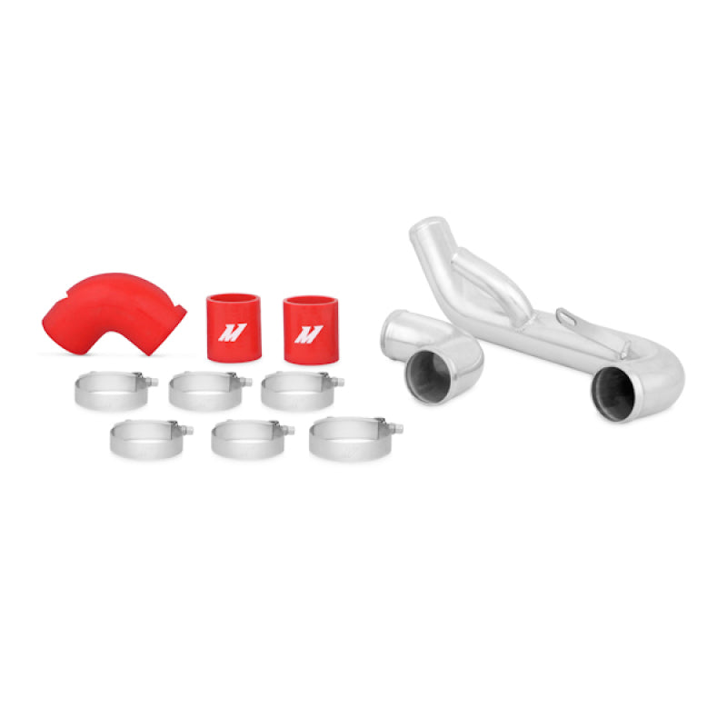 Mishimoto Lower Intercooler Pipe Kit - Red 2008+ Mitsubishi Lancer Evolution X MMICP-EVO-10LRD Photo - Primary
