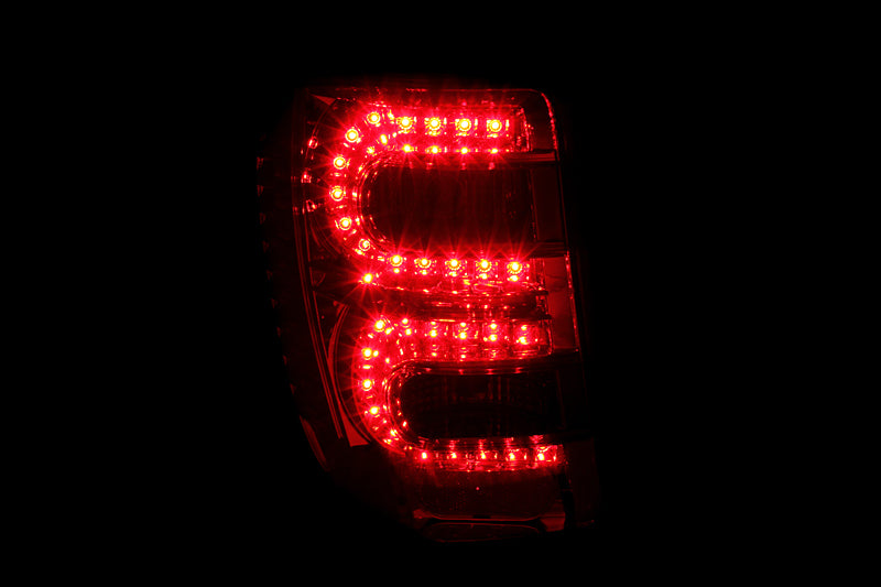 Anzo 1999-2004 Jeep Grand Cherokee LED Taillights Red/Clear 311150 Photo - Mounted