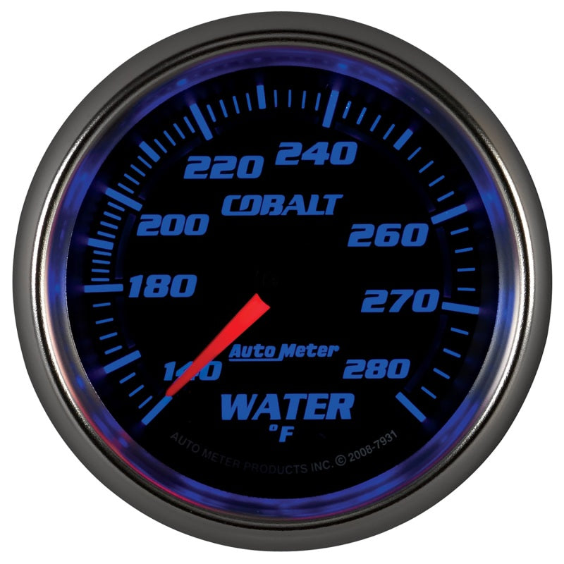 Autometer Cobalt 66.7mm 140-280 degree F. Water Temprature  Gauge 7931 7931 User 4