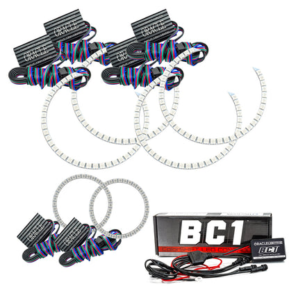 ORACLE Lighting Oracle Dodge Charger 05-10 Triple Ring Halo Kit - ColorSHIFT w/ BC1 Controller 1118-335 1118-335 Photo - Primary