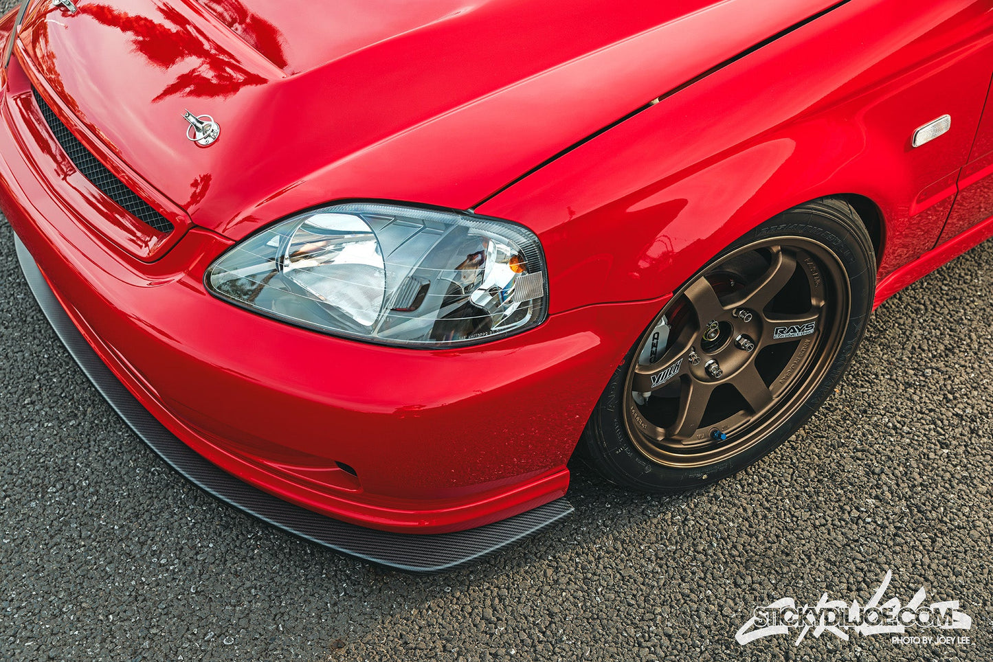 EXCEED JAPAN Front Lip Spoiler V2 - Honda Civic EK (1998~1999)
