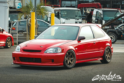EXCEED JAPAN Front Lip Spoiler V2 - Honda Civic EK (1998~1999)