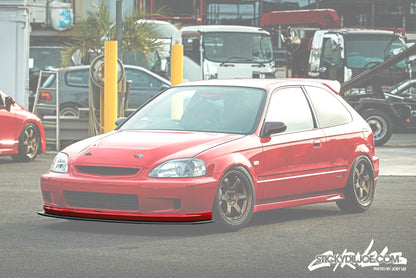 EXCEED JAPAN Front Lip Spoiler V2 - Honda Civic EK (1998~1999)
