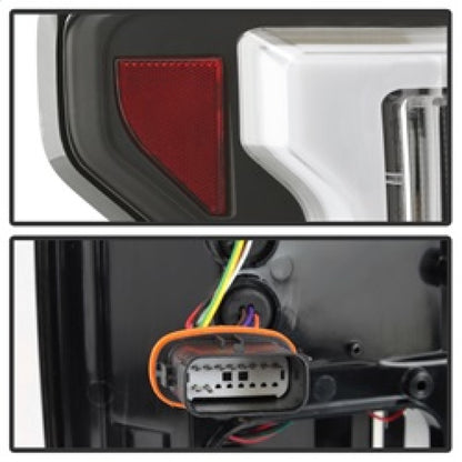 Spyder 15-18 Ford F-150 Light Bar LED Tail Lights (w/Blind Spot) - Black (ALT-YD-FF15015BS-LBLED-BK) 5085313 5085313 Photo - Unmounted