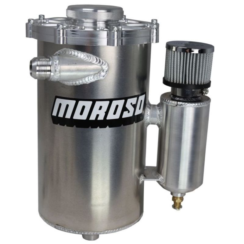 Moroso 15in Tall 7in Dia 6qt Dry Sump Tank w/Breather Tank 22614 22614 User 1
