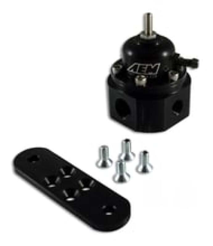 AEM Electronics Universal Fuel Pressure Regulator Black 25-302BK Photo - Primary