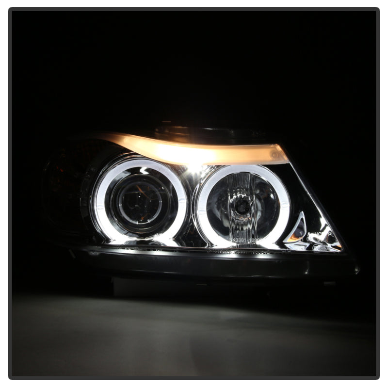 Spyder BMW E90 3-Series 06-08 Projector LED Halo Amber Reflctr Rplc Bulb Chrm PRO-YD-BMWE9005-AM-C 5009012 5009012 User 1