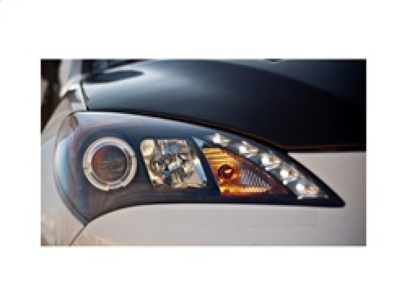 Spyder Hyundai Genesis 10-12 Projector Halogen Model- LED Halo DRL Blk PRO-YD-HYGEN09-DRL-BK 5034250 5034250 Photo - Mounted