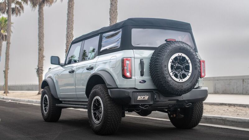 Borla 21-22 Ford Bronco 2.7L V6 4WD Touring Axle Back Exhaust w/ Bright Chrome Tips 11976 11976 Photo - lifestyle view