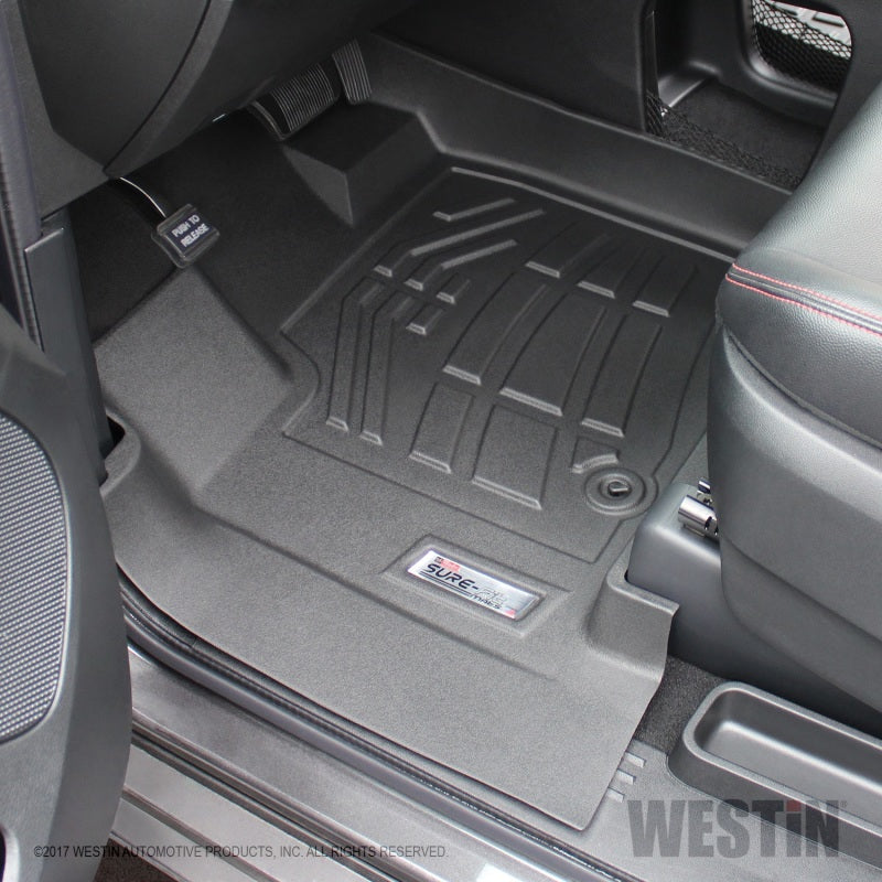 Westin 2012-2017 Dodge/Chrysler/Volkswagen Grand Caravan Wade Sure-Fit Floor Liners Front - Black 72-110090 72-110090 Photo - Mounted