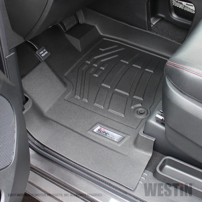 Westin 2012-2017 Dodge/Chrysler/Volkswagen Grand Caravan Wade Sure-Fit Floor Liners Front - Black 72-110090 72-110090 Photo - Mounted