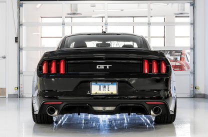 AWE Tuning S550 Mustang GT Cat-back Exhaust - Track Edition (Chrome Silver Tips) 3020-32028 3020-32028 Photo - Mounted