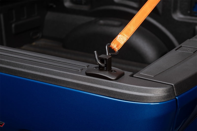 Putco Black Push-Up Tie Downs - for Full-Size Truck w/ Stake Pocket Mounts (Excl 2014+ GM) 99901B 99901B Photo - Mounted