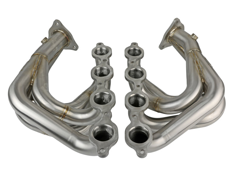 aFe Twisted 304SS Header 2020 Chevy Corvette (C8) 6.2L V8 - Brushed 48-34148-H 48-34148-H Photo - Unmounted