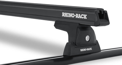 Rhino-Rack 07-10 Jeep Wrangler 2 Door SUV Heavy Duty RLT600 Track Mount 2 Bar Roof Rack - Black JA6245 JA6245 Photo - Unmounted