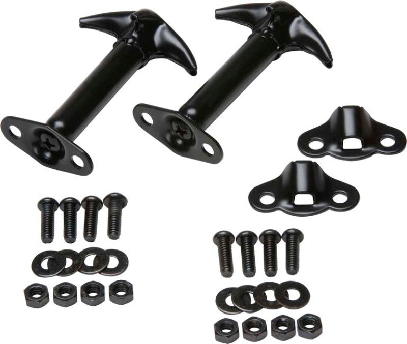 Kentrol 55-95 Jeep CJ/Wrangler YJ Hood Catch Pair - Powdercoat Black 50401 50401 Photo - Primary