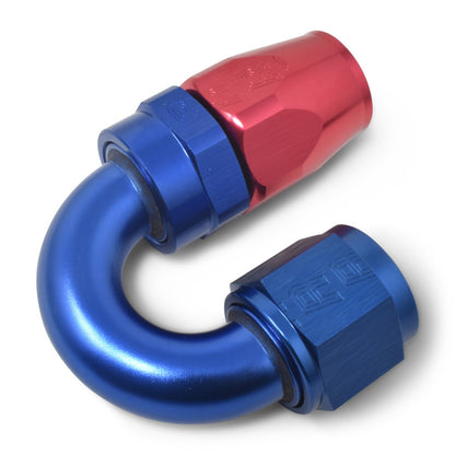 Russell Full Flow Swivel 180° Tight Radius Hose Ends - Red / Blue 613500 Photo - out of package